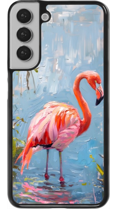 Coque Samsung Galaxy S22+ - Paint Flamingo