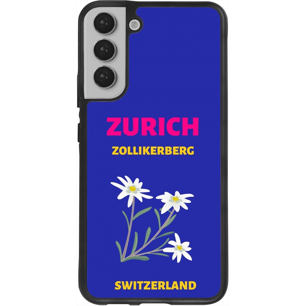 Coque Samsung Galaxy S22+ - Silicone rigide noir Pop Summer Destination Zurich