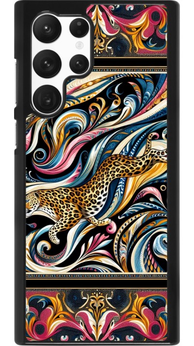 Samsung Galaxy S22 Ultra Case Hülle - Leopard Abstrakte Kunst