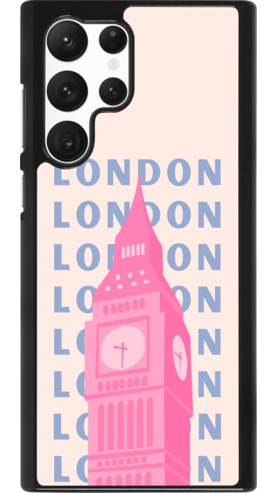 Samsung Galaxy S22 Ultra Case Hülle - London Pink Print