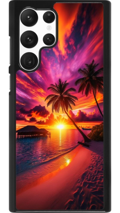 Samsung Galaxy S22 Ultra Case Hülle - Malediven Abenddämmerung Glückseligkeit