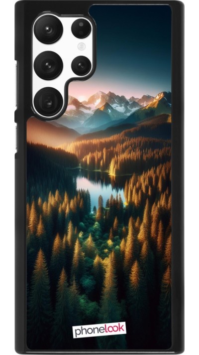 Coque Samsung Galaxy S22 Ultra - Sunset Forest Lake