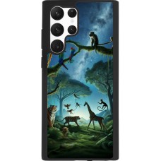 Samsung Galaxy S22 Ultra Case Hülle - Silikon schwarz Paradies der exotischen Tiere