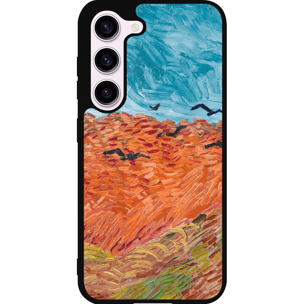 Samsung Galaxy S23 FE Case Hülle - Silikon schwarz Autumn 22 Van Gogh style