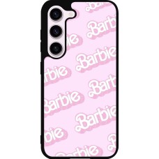 Samsung Galaxy S23 FE Case Hülle - Silikon schwarz Barbie light pink pattern