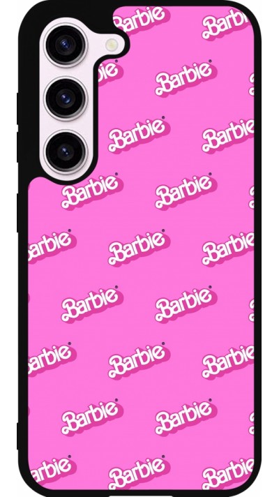 Samsung Galaxy S23 FE Case Hülle - Silikon schwarz Barbie Pattern