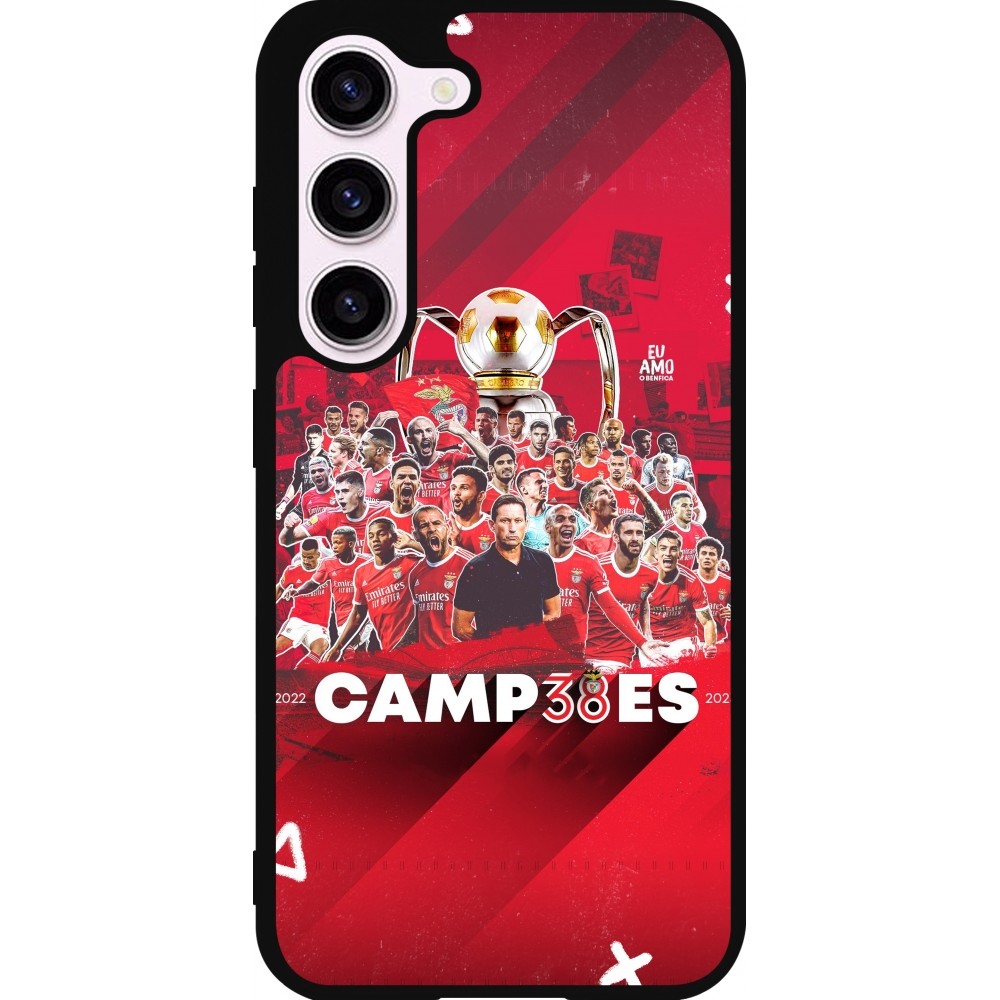 Samsung Galaxy S23 FE Case Hülle - Silikon schwarz Benfica Campeoes 2023