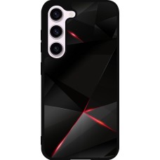 Samsung Galaxy S23 FE Case Hülle - Silikon schwarz Black Red Lines