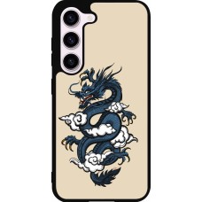 Samsung Galaxy S23 FE Case Hülle - Silikon schwarz Blue Dragon Tattoo