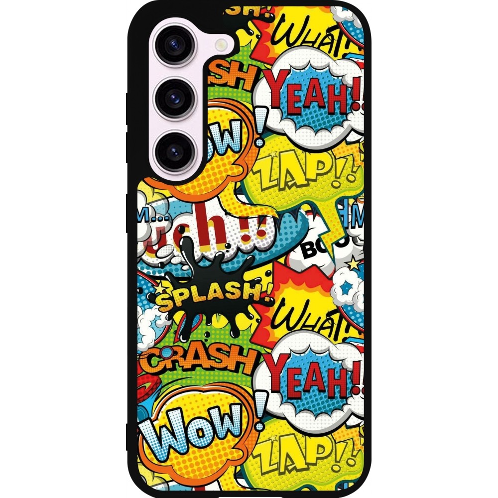 Samsung Galaxy S23 FE Case Hülle - Silikon schwarz Cartoons slogans