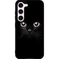 Samsung Galaxy S23 FE Case Hülle - Silikon schwarz Cat eyes