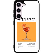 Samsung Galaxy S23 FE Case Hülle - Silikon schwarz Cocktail Rezept Aperol Spritz