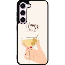 Samsung Galaxy S23 FE Case Hülle - Silikon schwarz Cocktail Happy Hour