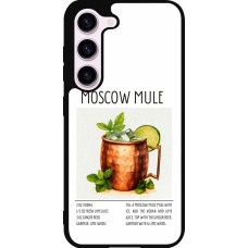 Samsung Galaxy S23 FE Case Hülle - Silikon schwarz Cocktail Rezept Moscow Mule