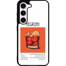 Samsung Galaxy S23 FE Case Hülle - Silikon schwarz Cocktail Rezept Negroni