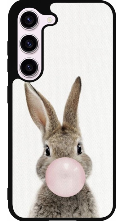 Samsung Galaxy S23 FE Case Hülle - Silikon schwarz Easter 2023 bubble gum bunny