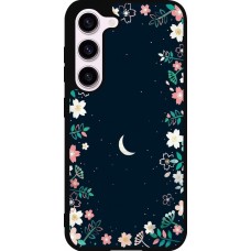 Samsung Galaxy S23 FE Case Hülle - Silikon schwarz Flowers space