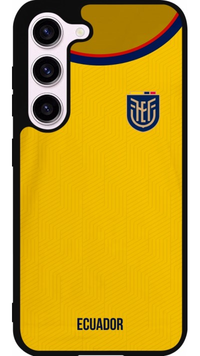 Samsung Galaxy S23 FE Case Hülle - Silikon schwarz Ecuador 2022 Fußballtrikot