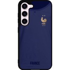 Samsung Galaxy S23 FE Case Hülle - Silikon schwarz Frankreich 2022 personalisierbares Fussballtrikot