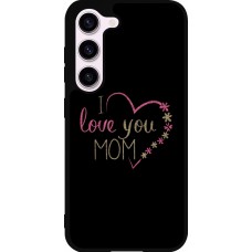 Samsung Galaxy S23 FE Case Hülle - Silikon schwarz I love you Mom