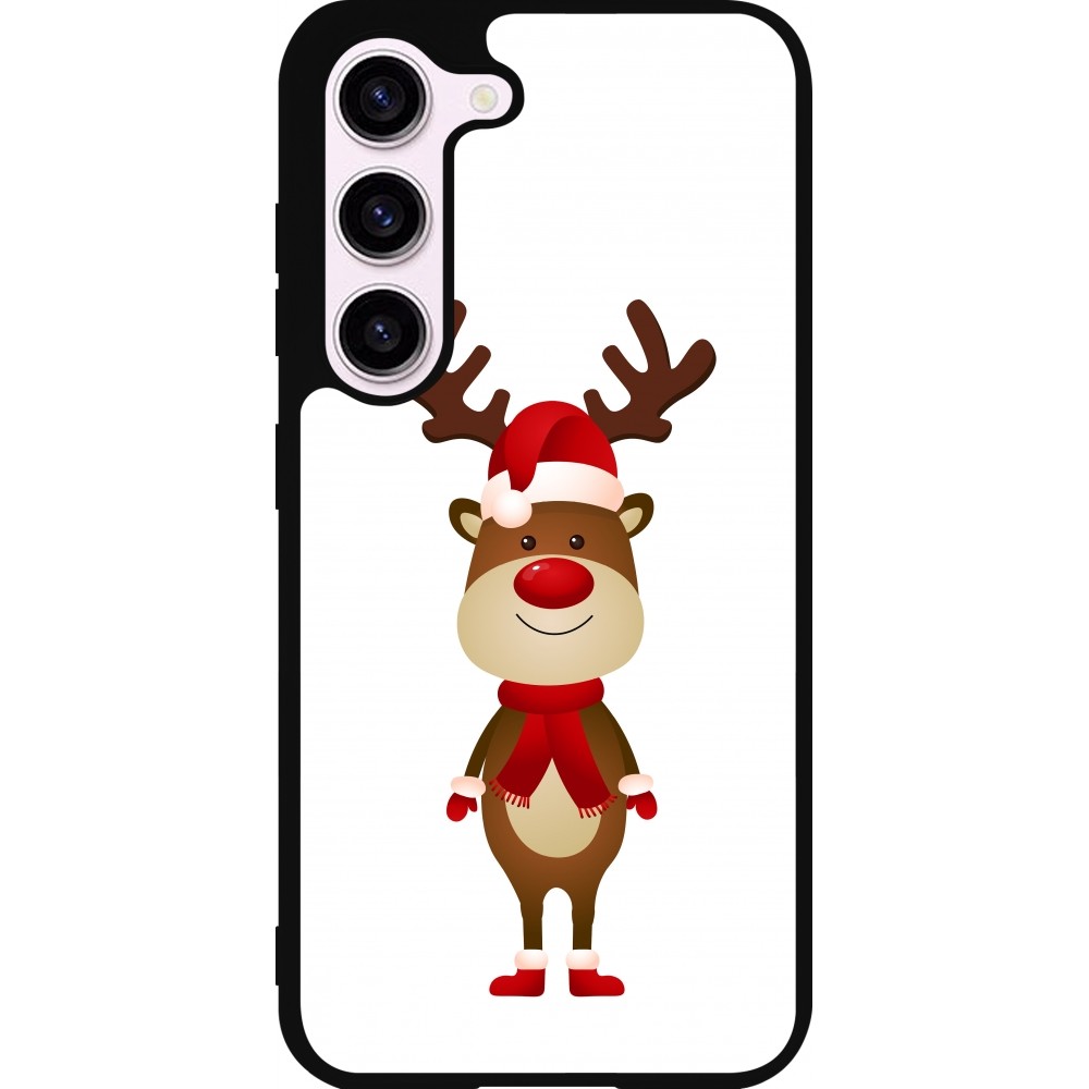 Samsung Galaxy S23 FE Case Hülle - Silikon schwarz Christmas 22 reindeer