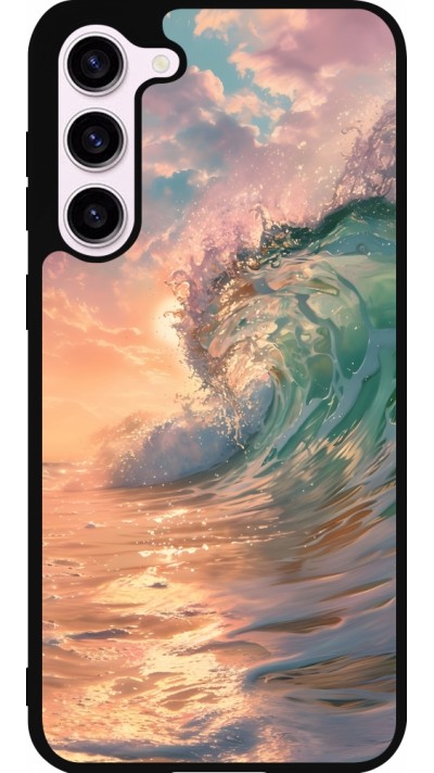 Samsung Galaxy S23+ Case Hülle - Silikon schwarz Wave Sunset