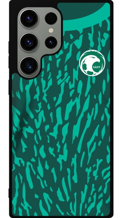 Samsung Galaxy S23 Ultra Case Hülle - Silikon schwarz Saudi-Arabien 2022 personalisierbares Fussballtrikot