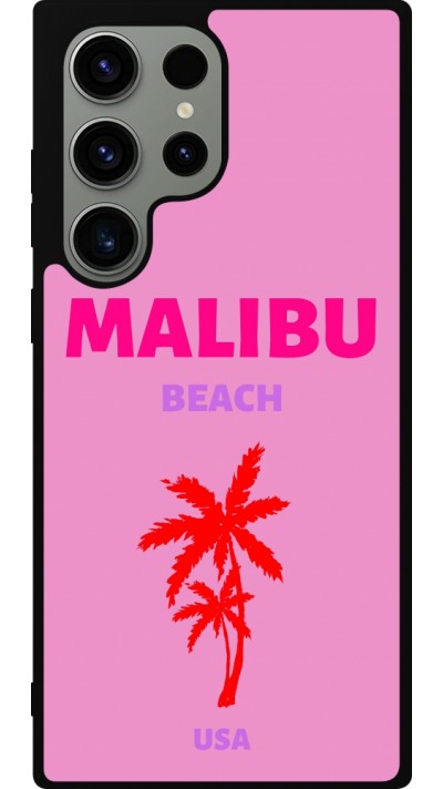 Coque Samsung Galaxy S23 Ultra - Silicone rigide noir Pop Summer Destination Malibu