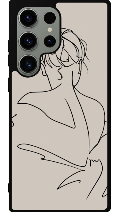 Samsung Galaxy S23 Ultra Case Hülle - Silikon schwarz Salnikova 05