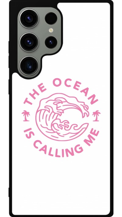 Samsung Galaxy S23 Ultra Case Hülle - Silikon schwarz The Ocean is calling me