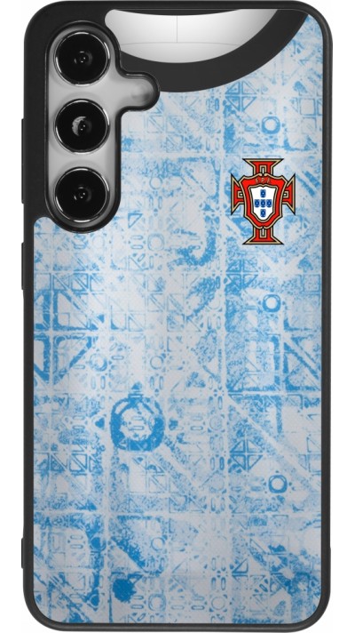 Samsung Galaxy S24 Case Hülle - Silikon schwarz Portugal Away personalisierbares Fussballtrikot