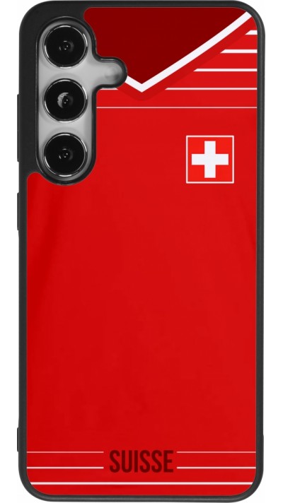 Samsung Galaxy S24 Case Hülle - Silikon schwarz Football shirt Switzerland 2022