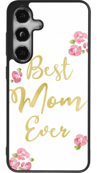 Samsung Galaxy S24 Case Hülle - Silikon schwarz Mom 2024 best Mom ever