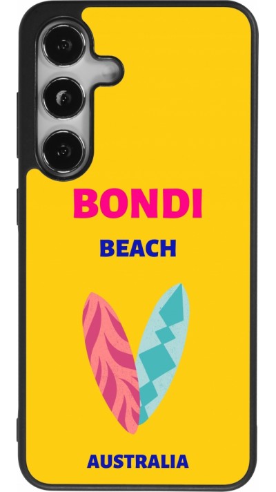 Samsung Galaxy S24 Case Hülle - Silikon schwarz Pop Summer Destination Bondi