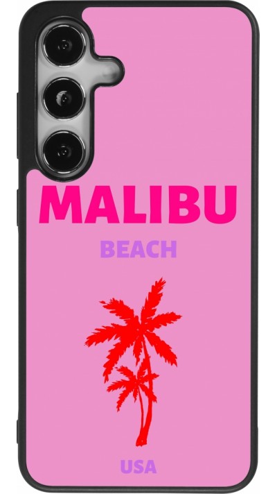 Samsung Galaxy S24 Case Hülle - Silikon schwarz Pop Summer Destination Malibu