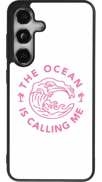 Samsung Galaxy S24 Case Hülle - Silikon schwarz The Ocean is calling me