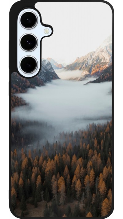 Samsung Galaxy S24 FE Case Hülle - Silikon schwarz Autumn 22 forest lanscape