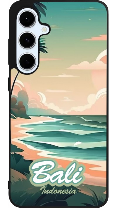 Samsung Galaxy S24 FE Case Hülle - Silikon schwarz Bali Landscape