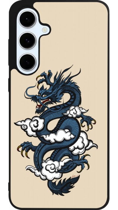 Samsung Galaxy S24 FE Case Hülle - Silikon schwarz Blue Dragon Tattoo