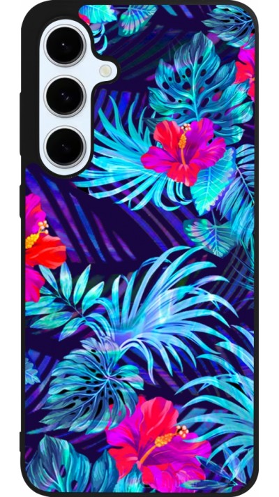 Samsung Galaxy S24 FE Case Hülle - Silikon schwarz Blue Forest