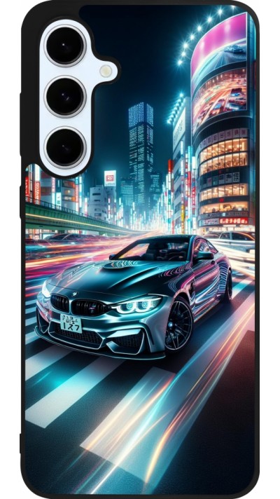 Samsung Galaxy S24 FE Case Hülle - Silikon schwarz BMW M4 Tokio Nacht