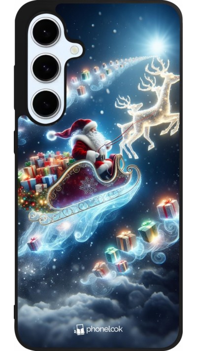 Samsung Galaxy S24 FE Case Hülle - Silikon schwarz Weihnachten 2023 Verzauberter Weihnachtsmann