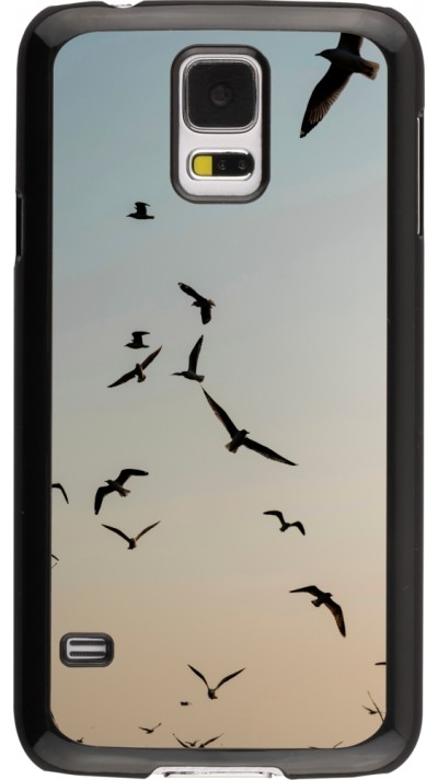 Samsung Galaxy S5 Case Hülle - Autumn 22 flying birds shadow
