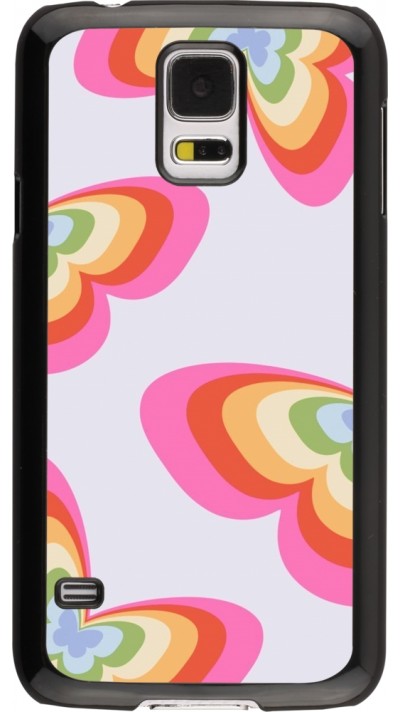 Samsung Galaxy S5 Case Hülle - Easter 2024 rainbow butterflies