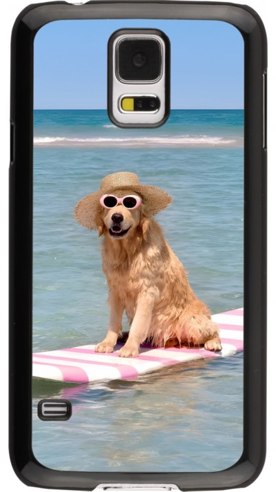 Coque Samsung Galaxy S5 - Summer Dog on Paddle