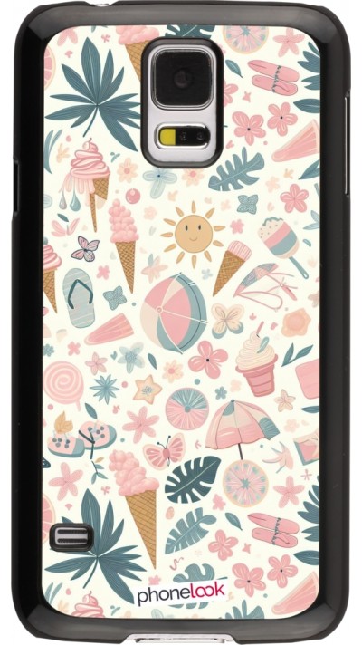 Coque Samsung Galaxy S5 - Summer Pink Pattern