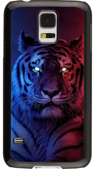 Hülle Samsung Galaxy S5 - Tiger Blue Red