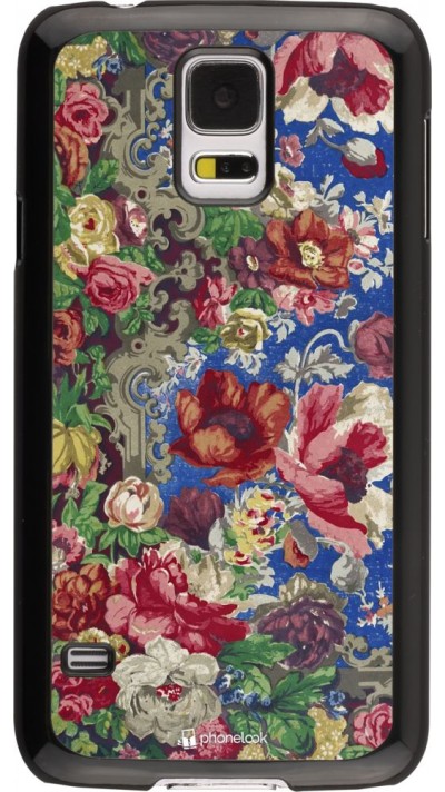 Hülle Samsung Galaxy S5 - Vintage Art Flowers