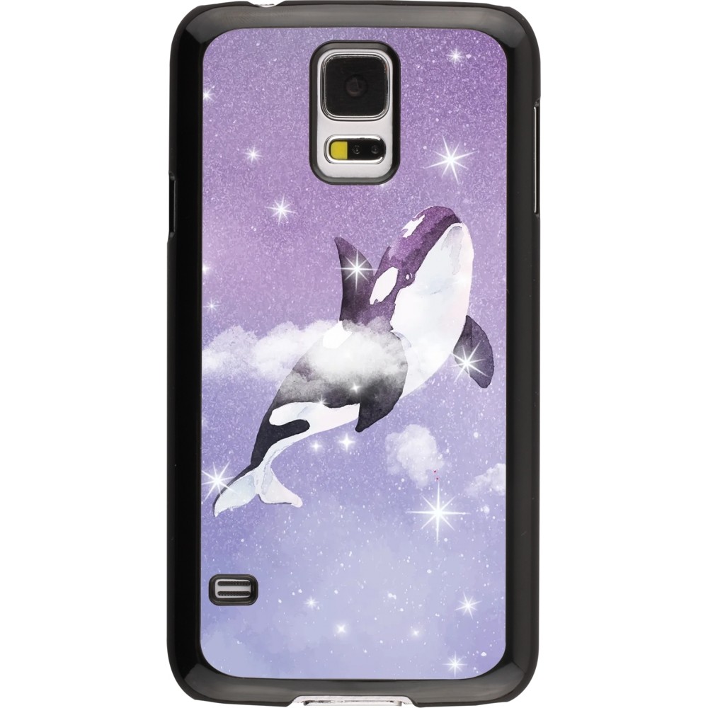 Coque Samsung Galaxy S5 - Whale in sparking stars