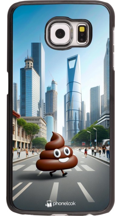 Samsung Galaxy S6 Case Hülle - Kackhaufen Emoji Spaziergang